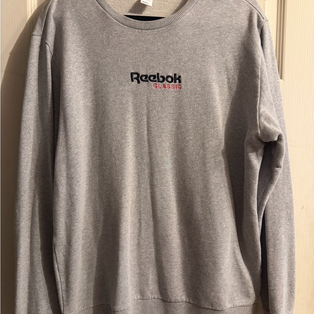 Reebok Gray Crewneck Men's Sweater